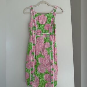 Lilly Pulitzer Pink & Green Print Sleeveless Dress – Size 2